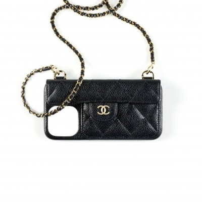 CHANEL IPHONE XIII/XIII PRO CASE WITH CHAIN AP2689 B01291 94305 （15*7.4*2.4cm）