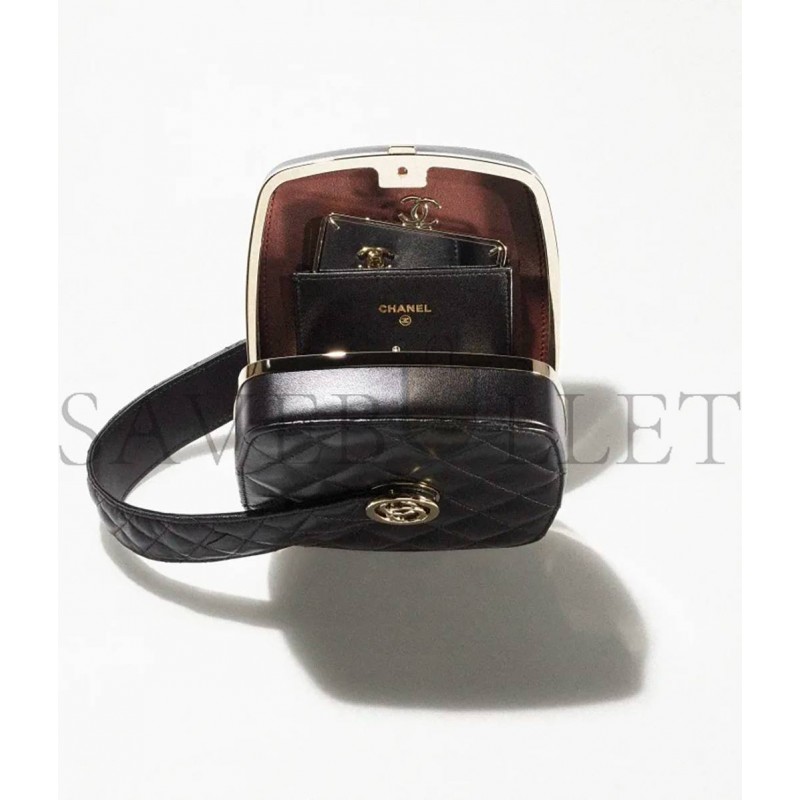 CHANEL MINAUDIERE WITH HANDLE AP2771 B08101 94305 （14*13*5.5cm）
