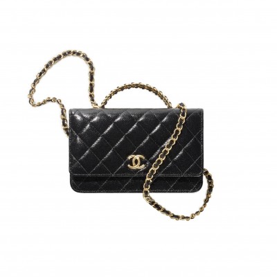 CHANEL WALLET ON CHAIN GOLD HARDWARE  AP2804 B08299 94305 (19.2*12.3*3.5cm)