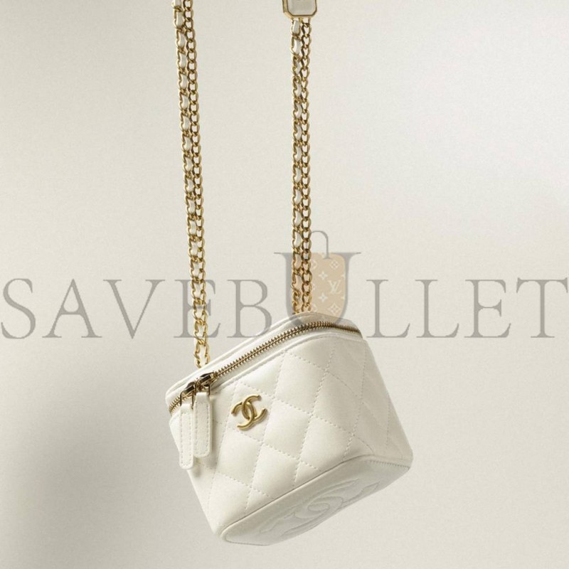 CHANEL SMALL VANITY WITH CHAIN GOLD HARDWARE  AP2931 B08815 10601 (11*8.5*7cm)