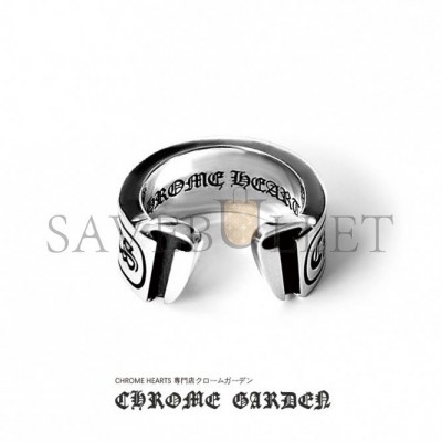 CHROME HEARTS SCROLL LABEL RING