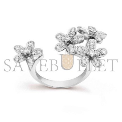 VAN CLEEF ARPELS SOCRATE BETWEEN THE FINGER RING - WHITE GOLD, DIAMOND  VCARB14500
