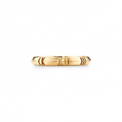 TIFFANY&CO. ATLAS® X CLOSED NARROW RING IN YELLOW GOLD, 3 MM WIDE 67788079